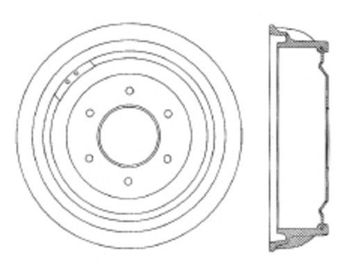 Brake drum rear/front centric 123.66003