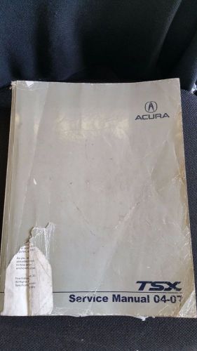 2004 - 2007 acura tsx service manual