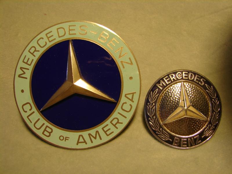 Vintage mercedes benz hood badge & grille badge 