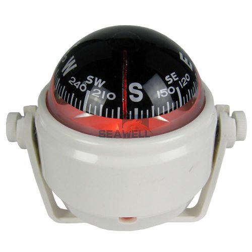 Led boat navigation compass for marine sail ship vehicle car white electronic