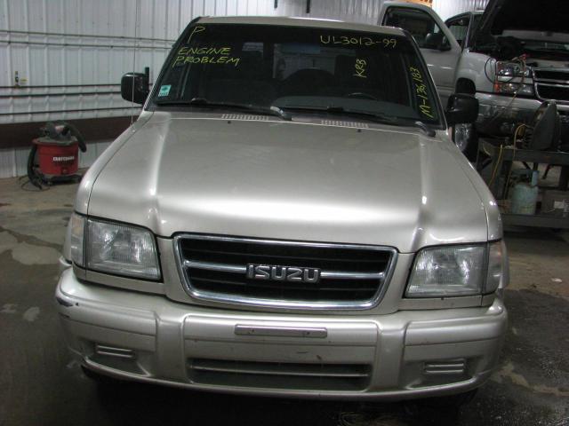 1999 isuzu trooper rear seat belt & retractor only rh passenger gray