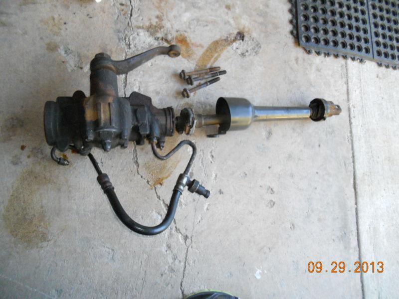 82-92 camaro z28 iroc-z gta firebird ta power steering gear sector box & shaft