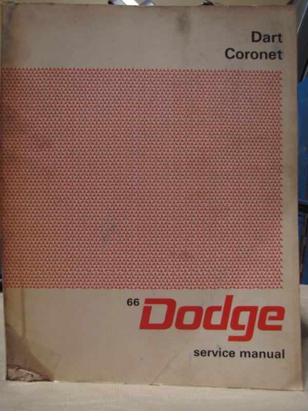 1966 66 dodge coronet 440 500 dart gt service shop repair manual catalog book