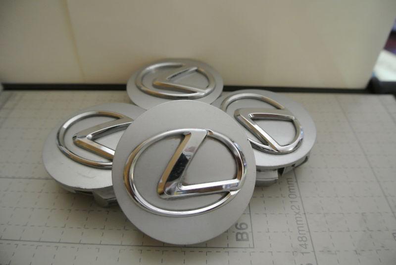 4 lexus center caps ls is es gs rx rim caps 1998-2013 fits most alloy oem 