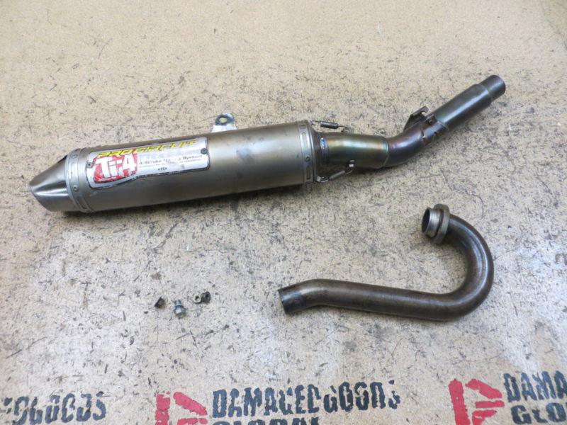 2004 04 kx250f kx 250f kxf250 kxf 250 pro circuit exhaust pipe muffler & header