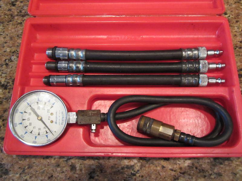 Snap on compression gauge set - mt308kb - nice!!