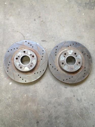 Acura rsx type s front brake rotors power stop  02 03 04 05 06