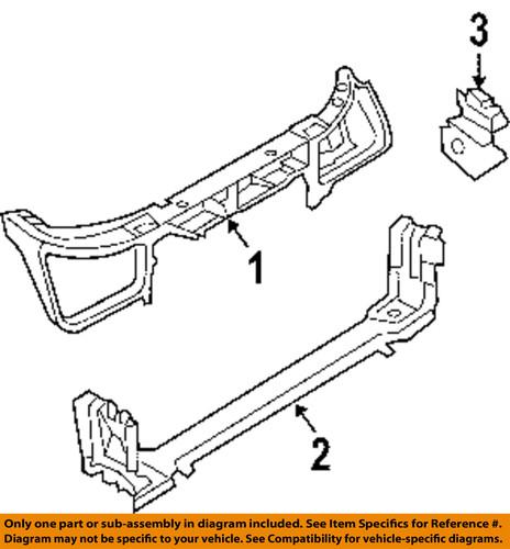 Chrysler oem 4805843ak radiator support-upper tie bar