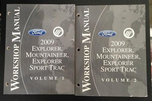 2009 ford explorer sport trac mountaineer work shop repair service oem manual