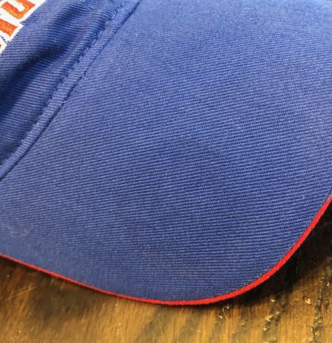 Ford mustang hat blue adjustable strapback embroidered logo official horse *read