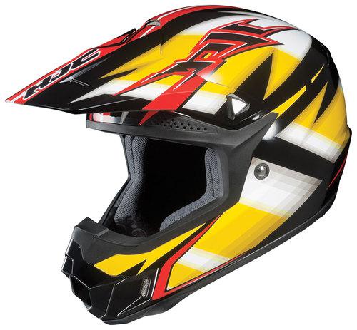 Hjc cl-x6 spectrum yellow motorcycle helmet size x-large