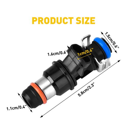 Set of 8 fuel injectors 2 holes for 2000-2006 silverado 1500 4.3l/4.8l/5.3l/6.0l