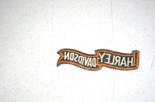 Harley davidson waving banner small 4 1/8&#034; x 1 1/4&#034; motorcycle