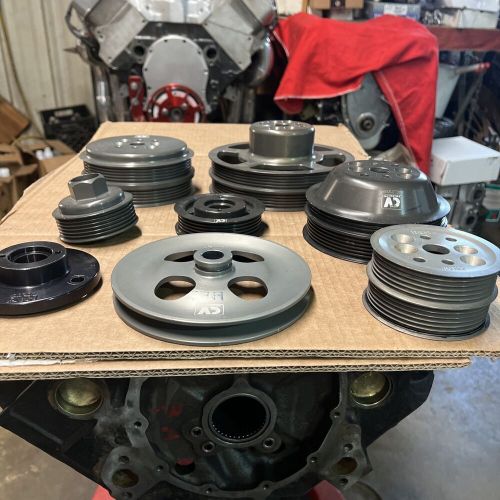 Aluminum pulleys cv products and krc lot of 8