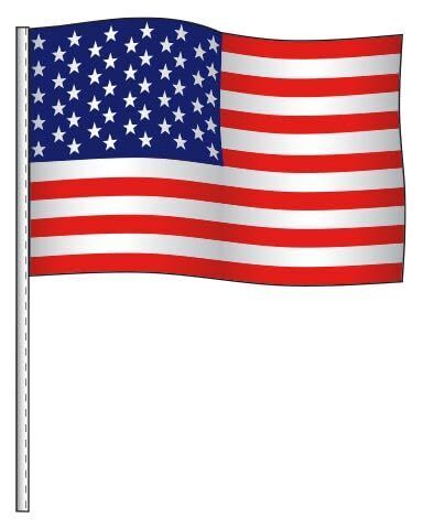 Supreme cloth antenna flags - 12&#034; × 18&#034; rectangular car flags with 32&#034; sleeve