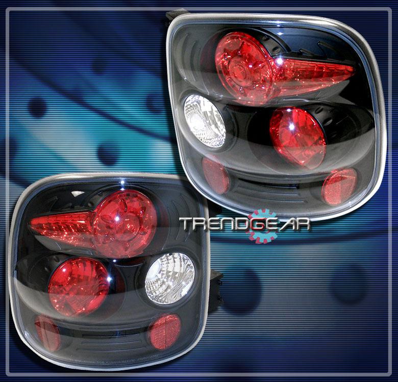 99-04 chevy silverado/gmc sierra stepside altezza tail lights black 00 01 02 03