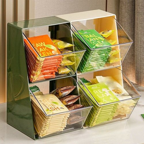 Wall mounted tea bag coffee bag storage box high quality tea loot5545-