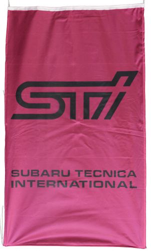 Subaru-flag sti pink vertical banner 5 x 3 ft 150 x 90 cm