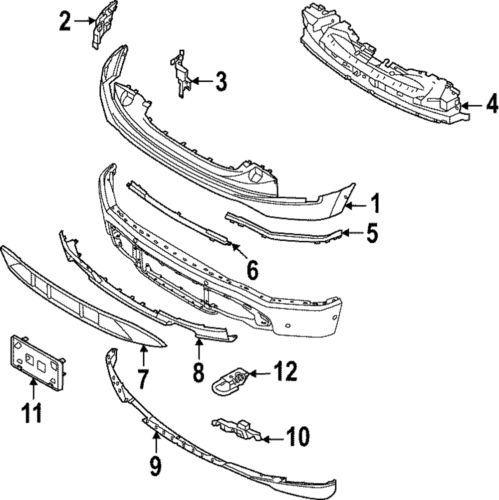 Genuine ford air duct nl3z-17f804-a