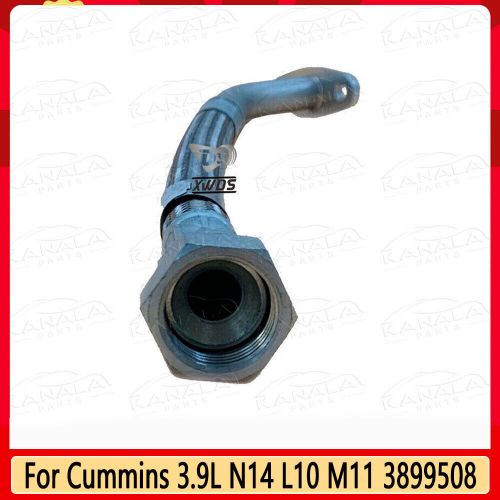 New for cummins 3.9l n14 l10 m11 3899508 turbo oil drain drop connection tube