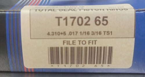 Totalseal t1702-65 gapless ts1 race piston ring set 4.310 bore .017 x 1/16 x3/16