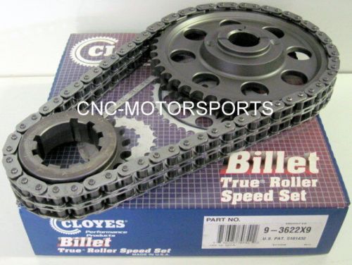 Bb ford 460 514 race billet true roller timing chain 9 keyway cloyes 9-3622x9