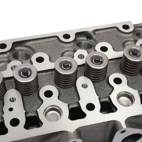 Fit kubota d722 engine complete cylinder head w/ valves spring + full gasket kit