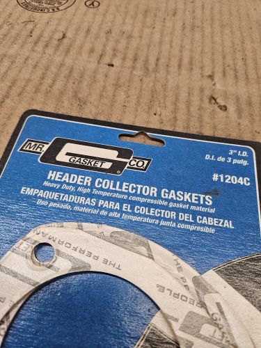 Mr. gasket 1204c collector/header muffler gaskets triangle 3 bolt holes 3&#034; dia.