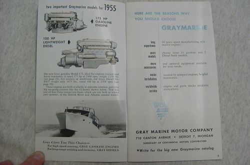 Gray marine 1955 engines for boats catalog, detroit