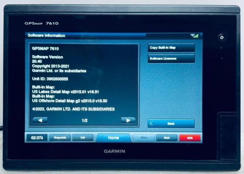 Garmin gpsmap 7610 10&#034; multi-touch  chartplotter display