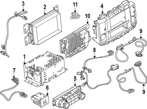 Genuine ford usb port pc3z19a387a