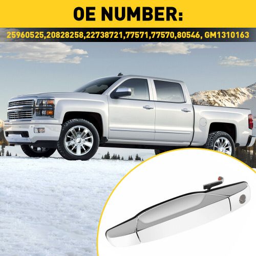 Front left side driver chrome exterior door handle 2007-2013 for chevy gmc new