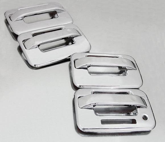 2004-2013 ford f-150 chrome door handles front 2 doors only no pass key hole