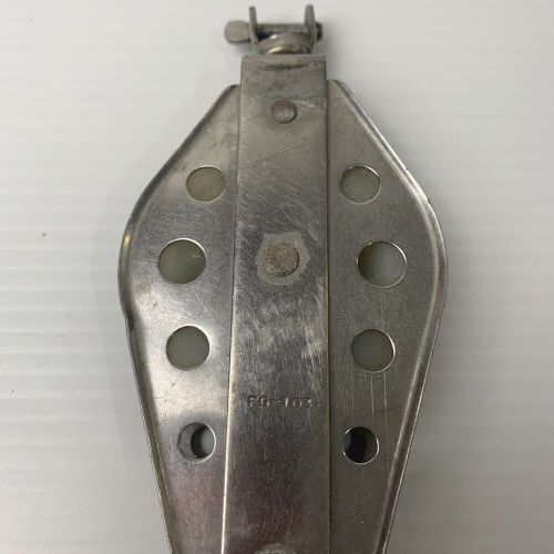 Fico fg-103 fiddle block 58mm sheave with becket stainless steel sailing boat