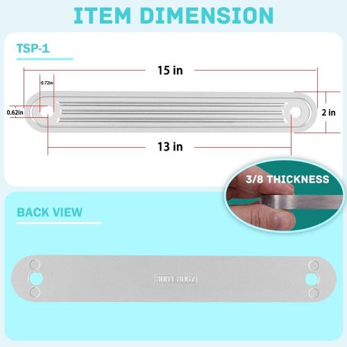 Tsp-1 marine transom support plate for top bolt holes (3001.8067) 15&#034; x 2&#034;