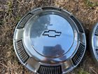 Vintage 1968-1972 chevy hubcaps, set of 4, dog dish hubcaps, chevrolet