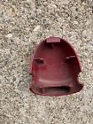 92-96 ford bronco f150 f250 f350 seat belt trim cap, driver/pass, red, oem