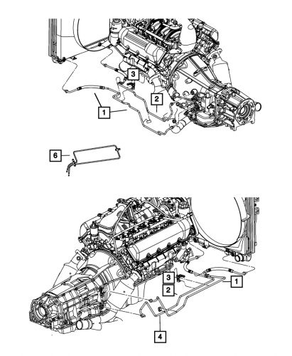 Genuine mopar oil cooler tube and hose 52029228ah