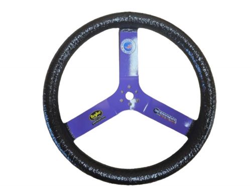 Superior steering wheel 15&#034; dish steering wheel black outer purple spoke