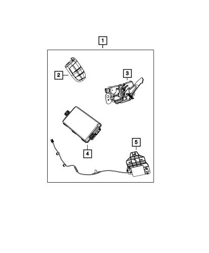 Genuine mopar hub receiver 5026796ah