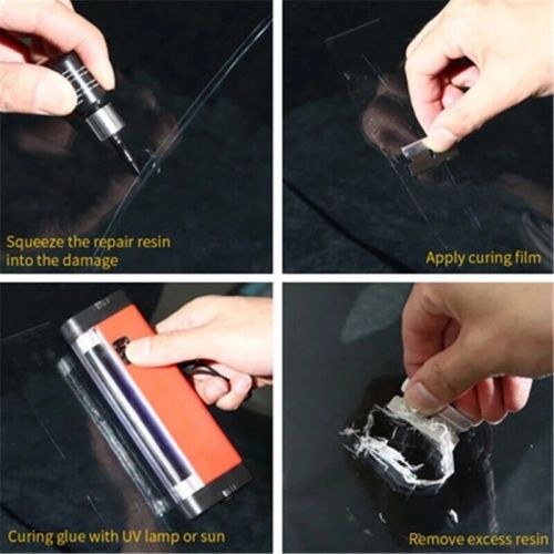 Diy car windshield cracked repair tool upgrade auto glass nano repair fluid