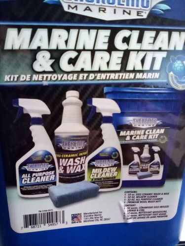 New shoreline marine clean &amp; care kit free shipping