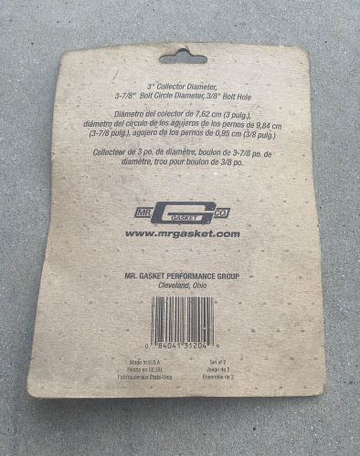 Mr. gasket 1204c collector/header muffler gaskets triangle 3 bolt holes 3&#034; dia.