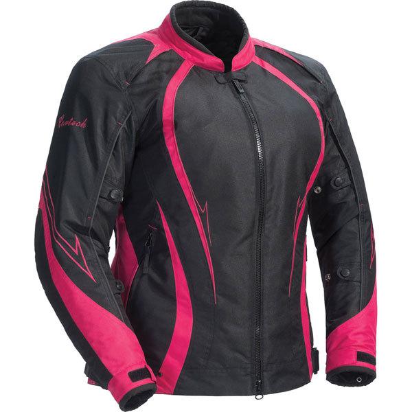 Pink/black xs cortech lrx series 3.0 women's textile jacket