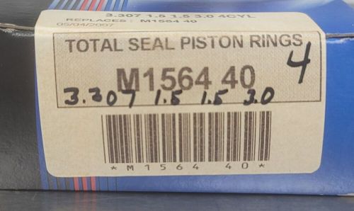 Total seal m1564 40 maxseal piston rings, 3.307 bore 1.5 x 1.5 x 3.0mm