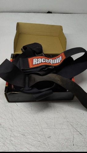 Racequip auto racing harness camlock 5 point pull-down lap sfi 16.1 black 741001