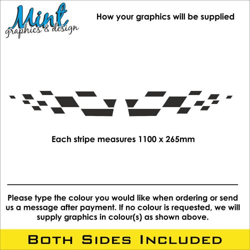 Lwb / swb vauxhall vivaro camper side stripes decals stickers van graphics  149