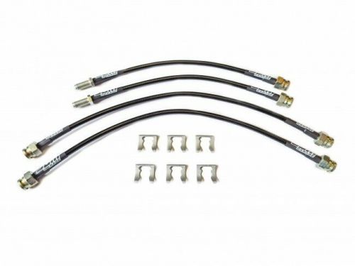 Jdmgarage braided 6 brake line kit for bmw 3 series e30 with rear discs 198594