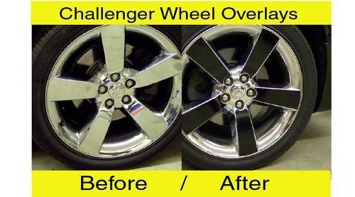 2010 dodge challenger wheel accent/overlay u pick color