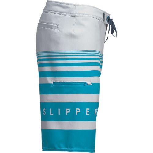 Slippery glide board shorts - gray/aqua | waist size 44